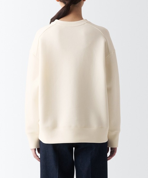 無印良品（ムジルシリョウヒン）の「二重編みスウェットシャツ（Tシャツ/カットソー・レディース・ブラック/ベージュ系1/アイボリー/ブラウン/チャコールグレー/ライトパープル/ライトブルー/スモーキーグリーン系・L/XXL/M/XL/S/XS）」の11枚目の写真