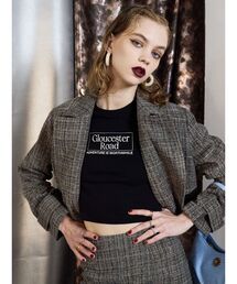 EVRIS | Gloucester Road タイトショートトップス(Tシャツ/カットソー)