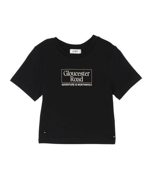EVRIS（エヴリス）の「Gloucester Road タイトショートトップス（Tシャツ/カットソー・レディース・ブラック/ホワイト/ネイビー・FREE）」の15枚目の写真