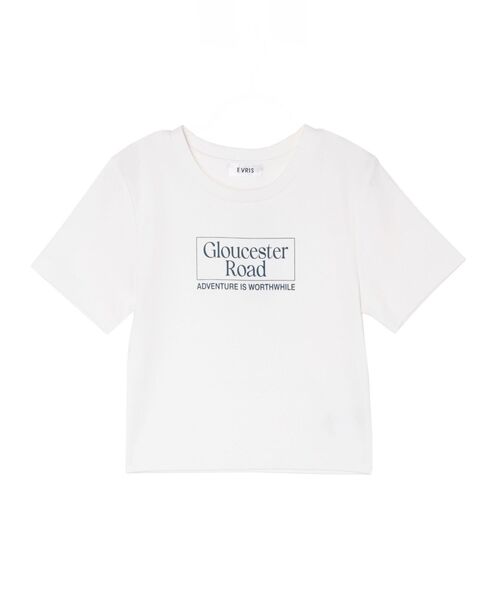 EVRIS（エヴリス）の「Gloucester Road タイトショートトップス（Tシャツ/カットソー・レディース・ブラック/ホワイト/ネイビー・FREE）」の13枚目の写真