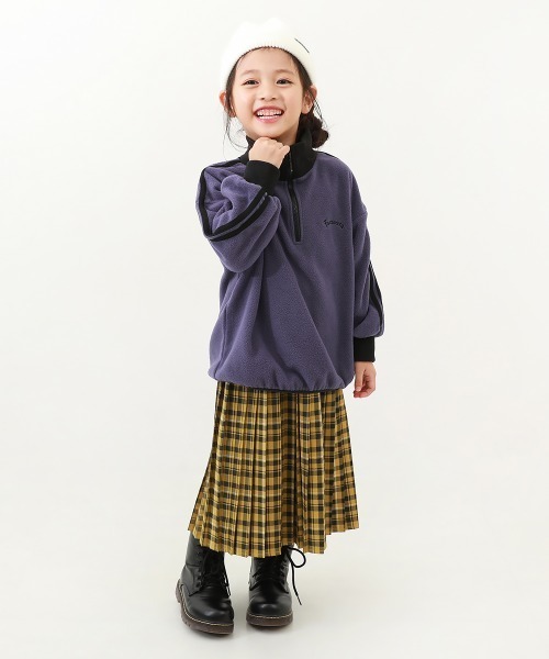 devirock（デビロック）の「エアリーフリース ハーフジップ プルオーバー（スウェット・キッズ・その他3/その他1/その他2/その他4/その他6/その他5/パープル系1/ブルー系1/ベージュ系1・100cm/140cm/160cm/110cm/130cm/120cm/150cm）」の12枚目の写真