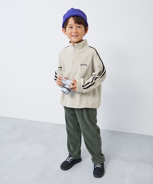 devirock（デビロック）の「エアリーフリース ハーフジップ プルオーバー（スウェット・キッズ・その他3/その他1/その他2/その他4/その他6/その他5/パープル系1/ブルー系1/ベージュ系1・100cm/140cm/160cm/110cm/130cm/120cm/150cm）」の22枚目の写真