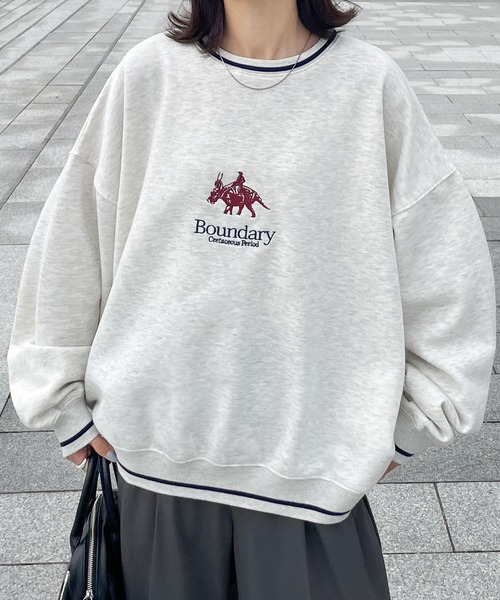 セール】ライン入り刺繍スウェット（スウェット）｜Chillfar