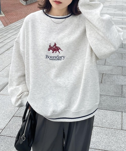 セール】ライン入り刺繍スウェット（スウェット）｜Chillfar