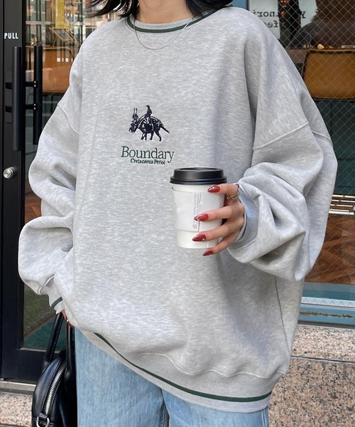 Louis Vuitton 刺繍入り スウェット Louis Vuitton x Nigo Embroidered Sweatshirt Dark Heather