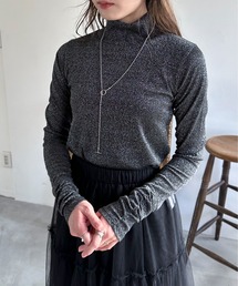EPIMI E'PIMMY | ハイネックラメカットプルオーバー(Tシャツ/カットソー)