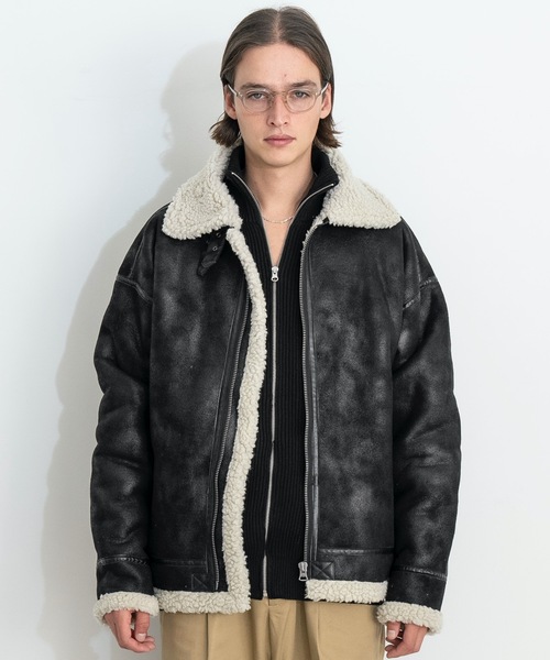 COLIN(コリン)の「COLINフェイクムートン B3ブルゾン(ミリタリージャケット)」 WEAR