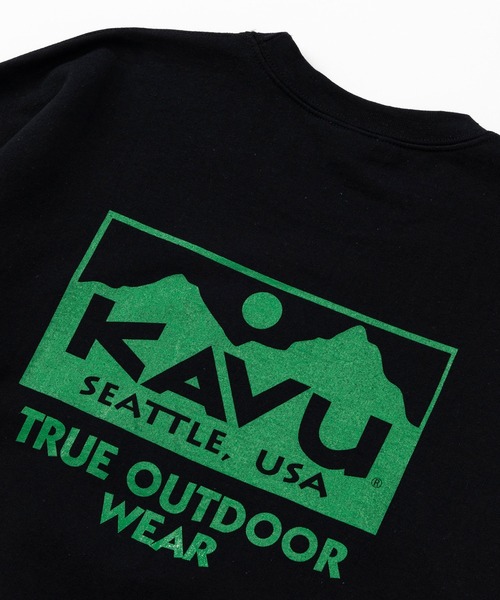 KAVU（カブー）の「KAVU/カブー True Logo Sweat/トゥルーロゴスウェット（スウェット・メンズ・グレー/ブラック/アッシュグレー/パープル/チャコールグレー/ホワイト/ネイビー/サンドベージュ・LARGE/X-LARGE/MEDIUM）」の9枚目の写真