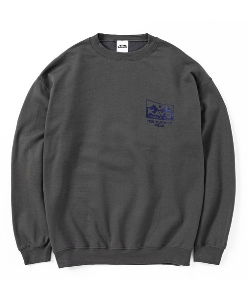 KAVU（カブー）の「KAVU/カブー True Logo Sweat/トゥルーロゴスウェット（スウェット・メンズ・グレー/ブラック/アッシュグレー/パープル/チャコールグレー/ホワイト/ネイビー/サンドベージュ・LARGE/X-LARGE/MEDIUM）」の10枚目の写真