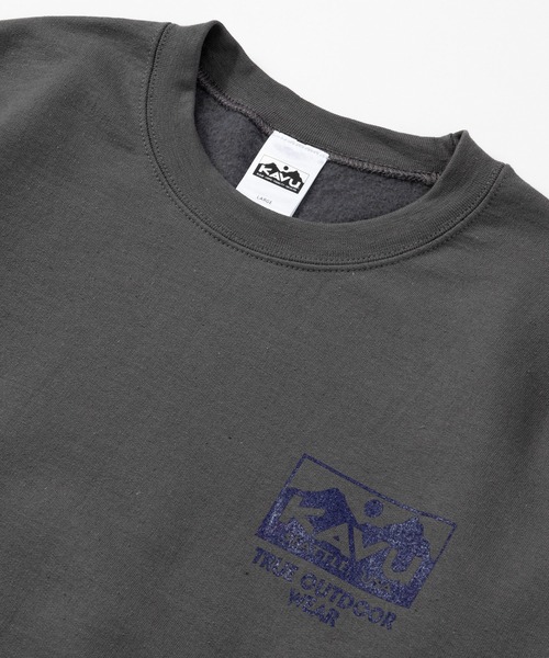 KAVU（カブー）の「KAVU/カブー True Logo Sweat/トゥルーロゴスウェット（スウェット・メンズ・グレー/ブラック/アッシュグレー/パープル/チャコールグレー/ホワイト/ネイビー/サンドベージュ・LARGE/X-LARGE/MEDIUM）」の12枚目の写真