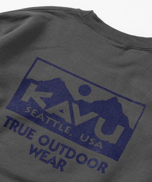 KAVU（カブー）の「KAVU/カブー True Logo Sweat/トゥルーロゴスウェット（スウェット・メンズ・グレー/ブラック/アッシュグレー/パープル/チャコールグレー/ホワイト/ネイビー/サンドベージュ・LARGE/X-LARGE/MEDIUM）」の13枚目の写真