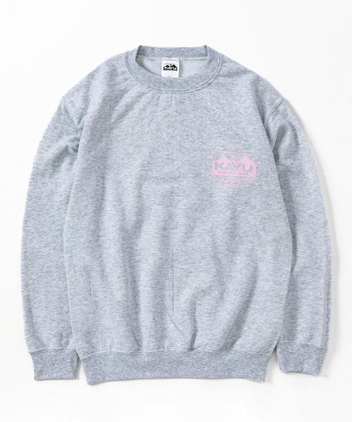 KAVU（カブー）の「KAVU/カブー True Logo Sweat/トゥルーロゴスウェット（スウェット・メンズ・グレー/ブラック/アッシュグレー/パープル/チャコールグレー/ホワイト/ネイビー/サンドベージュ・LARGE/X-LARGE/MEDIUM）」の14枚目の写真