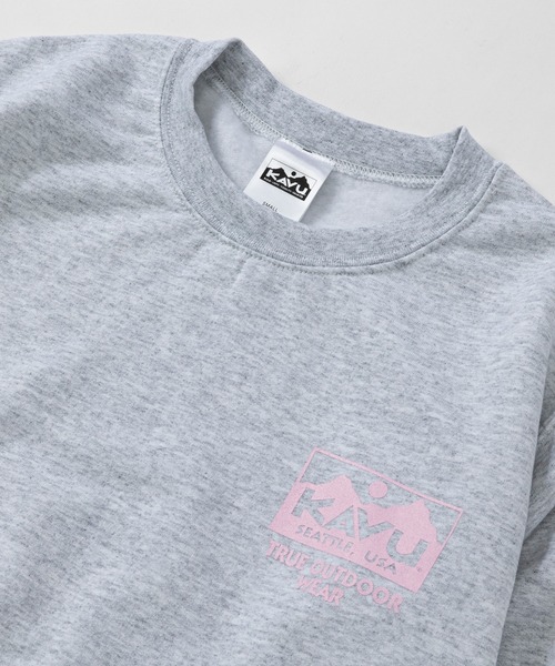 KAVU（カブー）の「KAVU/カブー True Logo Sweat/トゥルーロゴスウェット（スウェット・メンズ・グレー/ブラック/アッシュグレー/パープル/チャコールグレー/ホワイト/ネイビー/サンドベージュ・LARGE/X-LARGE/MEDIUM）」の15枚目の写真