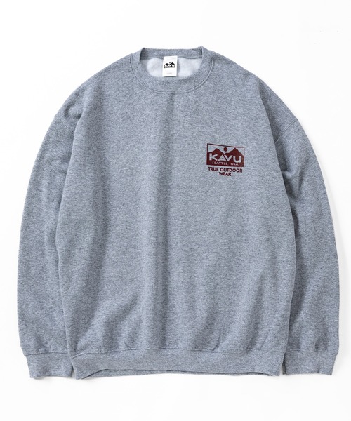 KAVU（カブー）の「KAVU/カブー True Logo Sweat/トゥルーロゴスウェット（スウェット・メンズ・グレー/ブラック/アッシュグレー/パープル/チャコールグレー/ホワイト/ネイビー/サンドベージュ・LARGE/X-LARGE/MEDIUM）」の17枚目の写真