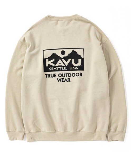 KAVU（カブー）の「KAVU/カブー True Logo Sweat/トゥルーロゴスウェット（スウェット・メンズ・グレー/ブラック/アッシュグレー/パープル/チャコールグレー/ホワイト/ネイビー/サンドベージュ・LARGE/X-LARGE/MEDIUM）」の21枚目の写真