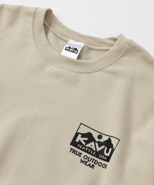 KAVU（カブー）の「KAVU/カブー True Logo Sweat/トゥルーロゴスウェット（スウェット・メンズ・グレー/ブラック/アッシュグレー/パープル/チャコールグレー/ホワイト/ネイビー/サンドベージュ・LARGE/X-LARGE/MEDIUM）」の22枚目の写真