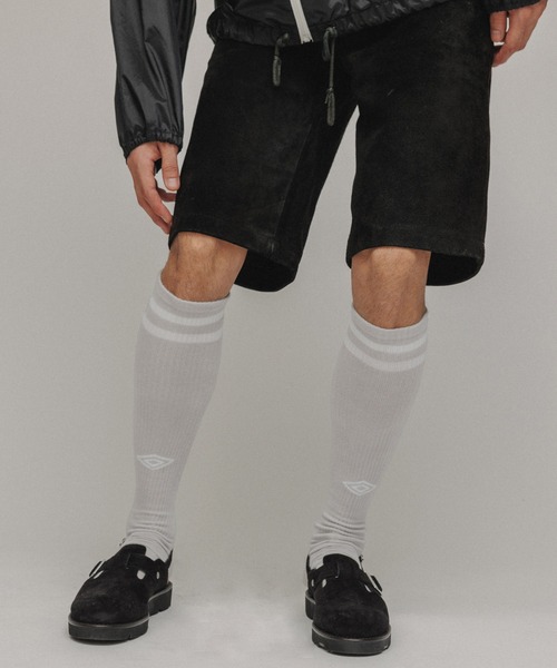 UMBRO(アンブロ)の「【UMBROxBELPERxM】LOGO SOCKS(ソックス/靴下・レディース・オリーブ/ライトグレー・M/L)」の7枚目の写真