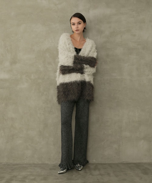 forksy.(フォルクシー)の「【forksy.】<エブリデイシリーズ>リブニットフリルパンツ(その他パンツ・レディース・ブラック/ブラック系/アイボリー/パープル/シルバー/ダークブルー/グレー/ブラウン系/オートミール/チャコールグレー・FREE/L/M)」の22枚目の写真