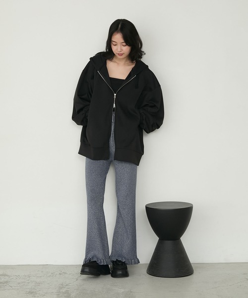 【美品】cloth&cross / リブニットパンツ 楽天市場】パンツ《リブニットセミワイドパンツ 全8色 2サイズ