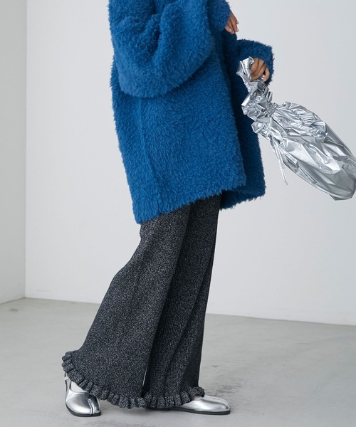 forksy.】エブリデイリブニットフリルパンツ forksy.│MONO-MART