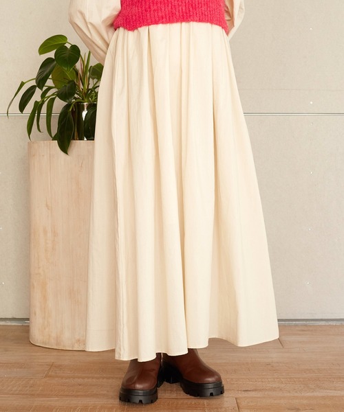 w closet（ダブルクローゼット）の「後ろリボンワンピース×ニットキャミセット（ワンピース・レディース・ベージュ/スミクロ/キナリ・FREE）」の11枚目の写真