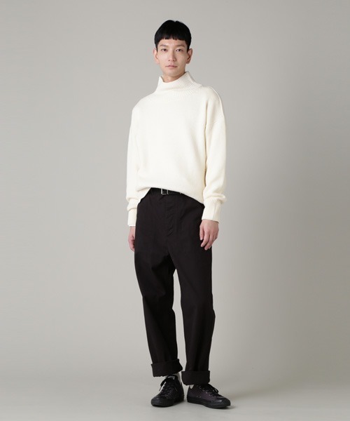 『逸品』MHL. VINTAGE MERINOウール100% オフホワイト MHL.（エムエイチエル）の「DRY MERINO（ニット/セーター）」 - WEAR