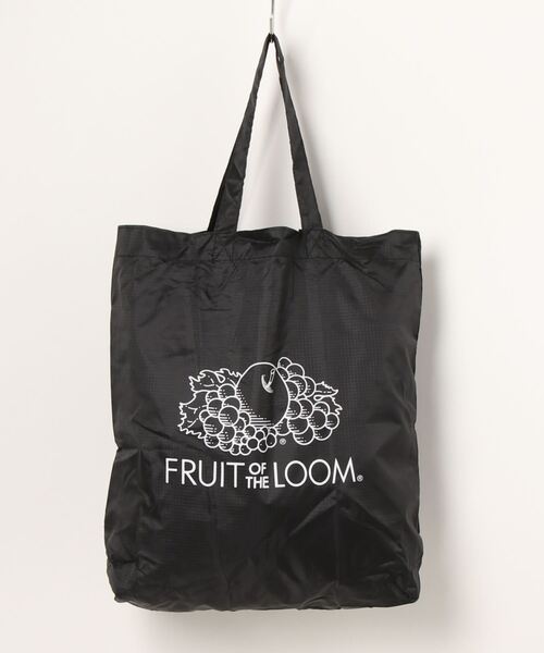 IO(イオ)(イオ)の「FRUIT OF THE LOOM/ パッカブルトートバック PACABLE TOTE BAG-14575500(トートバッグ・レディース・ブラック/イエロー/グリーン・ONESIZE)」の2枚目の写真