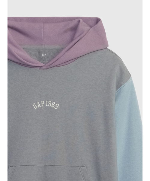 GAP(ギャップ)の「カラーブロック GAPアーチロゴパーカー (キッズ)(パーカー・キッズ・ネイビー/グレー・XL/XXL/L/S/M)」の4枚目の写真