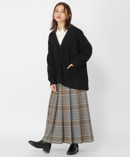 studio CLIP（スタディオクリップ）の「【WEB限定/マシンウォッシャブル/速乾】ソフィニー12ケージ細見ゆったりカーディガン（カーディガン/ボレロ・レディース・ブラウン/イエロー/ブルー/ブラック/カーキ・FREE）」の11枚目の写真