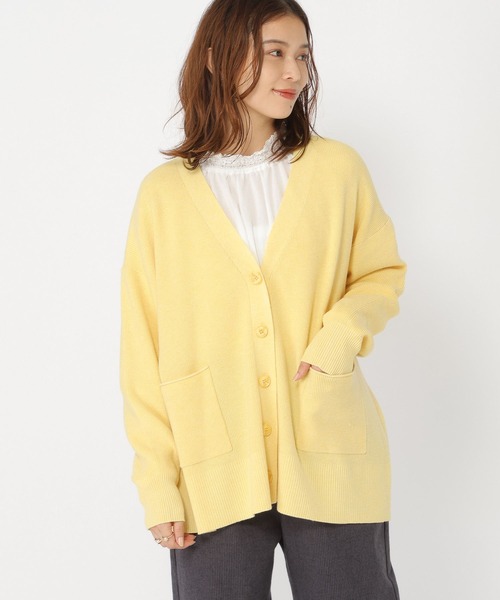 studio CLIP（スタディオクリップ）の「【WEB限定/マシンウォッシャブル/速乾】ソフィニー12ケージ細見ゆったりカーディガン（カーディガン/ボレロ・レディース・ブラウン/イエロー/ブルー/ブラック/カーキ・FREE）」の16枚目の写真