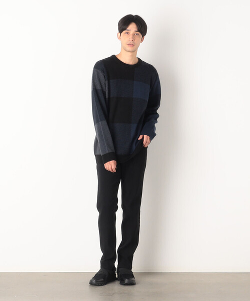 COMME CA ISM(コムサイズム)の「ブロックチェック ニット プルオーバー(ニット/セーター・メンズ・ブルー/ボルドー/ブラック・LARGE/MEDIUM)」の11枚目の写真