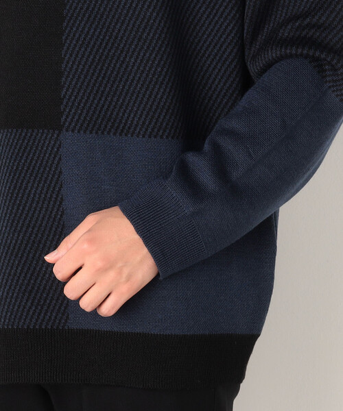 COMME CA ISM(コムサイズム)の「ブロックチェック ニット プルオーバー(ニット/セーター・メンズ・ブルー/ボルドー/ブラック・LARGE/MEDIUM)」の17枚目の写真