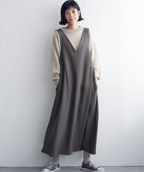 Ｖネック２ＷＡＹジャンスカ（ジャンパースカート）｜LBC（エルビーシー）