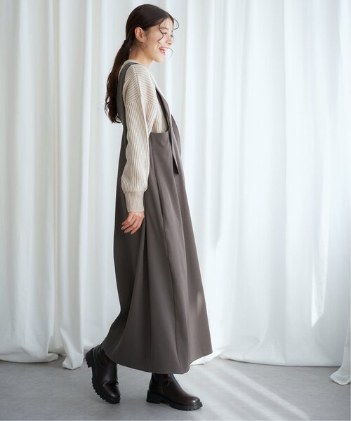 Ｖネック２ＷＡＹジャンスカ（ジャンパースカート）｜LBC（エルビーシー）