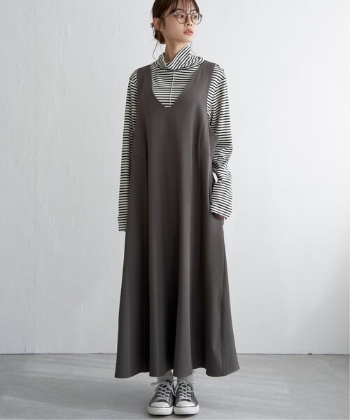 Ｖネック２ＷＡＹジャンスカ（ジャンパースカート）｜LBC（エルビーシー）