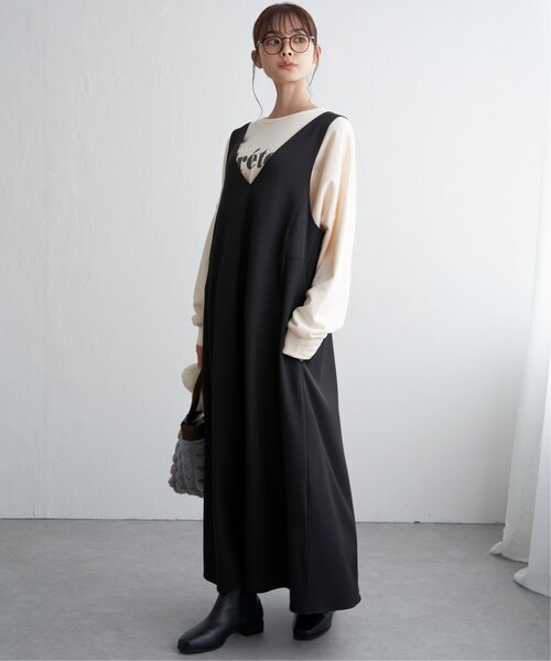 Ｖネック２ＷＡＹジャンスカ（ジャンパースカート）｜LBC（エルビーシー）