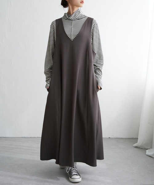 Ｖネック２ＷＡＹジャンスカ（ジャンパースカート）｜LBC（エルビーシー）