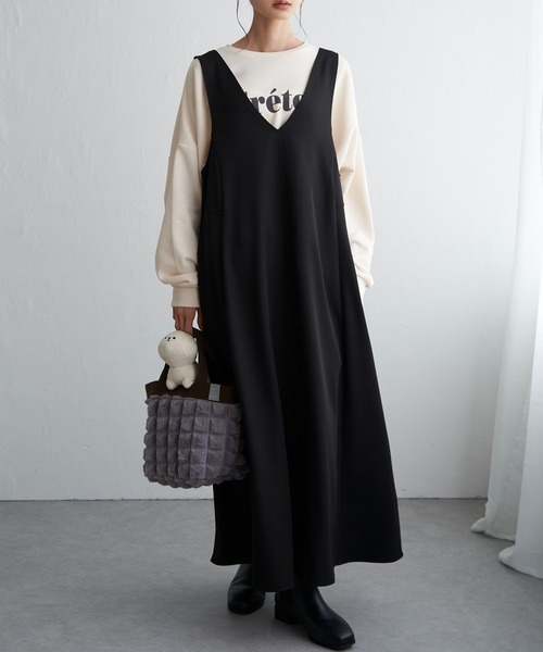 Ｖネック２ＷＡＹジャンスカ（ジャンパースカート）｜LBC（エルビーシー）