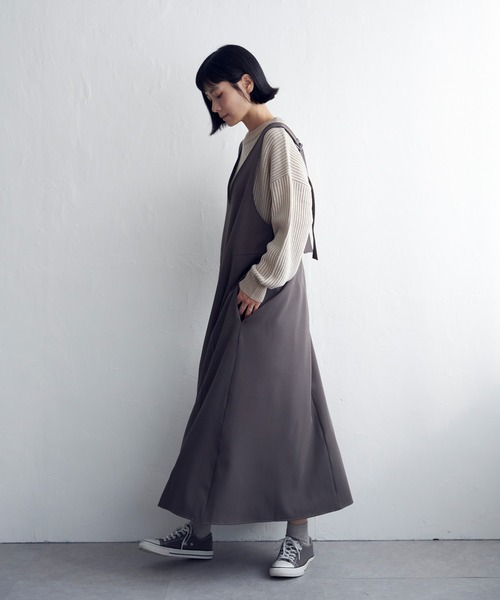 Ｖネック２ＷＡＹジャンスカ（ジャンパースカート）｜LBC（エルビーシー）