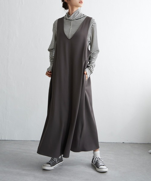 Ｖネック２ＷＡＹジャンスカ（ジャンパースカート）｜LBC（エルビーシー）