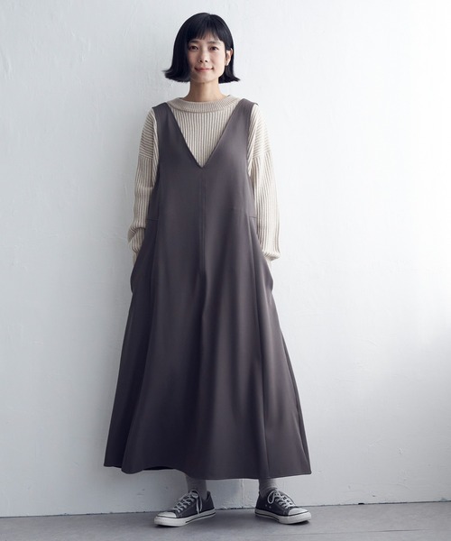 Ｖネック２ＷＡＹジャンスカ（ジャンパースカート）｜LBC（エルビーシー）