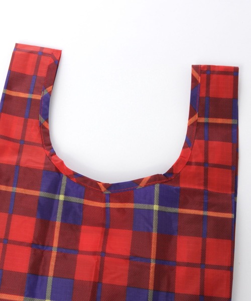 LEPSIM(レプシィム)の「BABY BAGGU タータン 985245(エコバッグ/サブバッグ・レディース・グリーン/レッド・ONE SIZE)」の9枚目の写真
