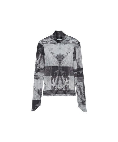ELOOPS(イーループス)の「【ELOOPS】1枚でも重ね着でも◎ スムースハイネックインナー(Tシャツ/カットソー・レディース・ブラック系その他/カーキ/スモークピンク・L/M/S)」の4枚目の写真