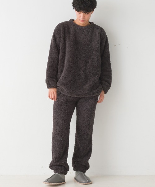 OMNES(オムネス)の「メンズあったかふわシャギーパンツ(その他パンツ・メンズ・チャコール/ネイビー・MEDIUM/LARGE)」の5枚目の写真