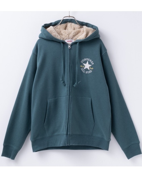CONVERSE コンバース 裏ボア あったか ジップパーカー（パーカー