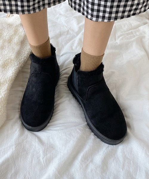 ムートンブーツブーツモカシン冬靴