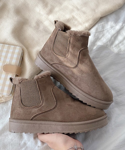 ムートンブーツブーツモカシン冬靴