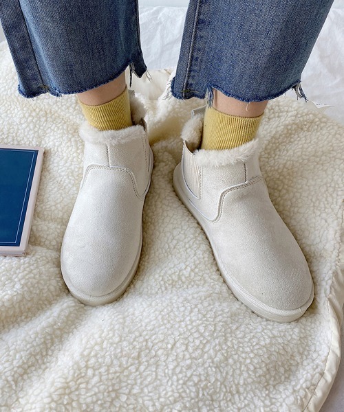 ムートンブーツブーツモカシン冬靴