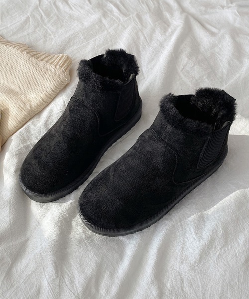 Miniministore（ミニミニストア）の「【新色追加】ムートンブーツ ブーツ モカシン 冬靴（ブーツ・レディース・アイボリー/ブラック/ブラウン/キャメル・24.5cm/23.5cm/24.0cm/23.0cm/22.5cm/25.0cm）」の15枚目の写真