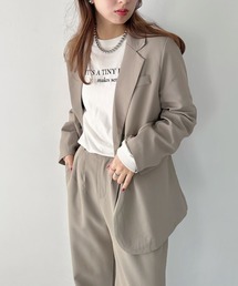 loose jacket set up/【2点SET】ルーズテーラードジャケットセットアップ